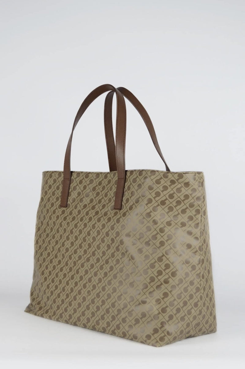 Gherardini Shopping bag con monogramma vista di traverso 3/4
