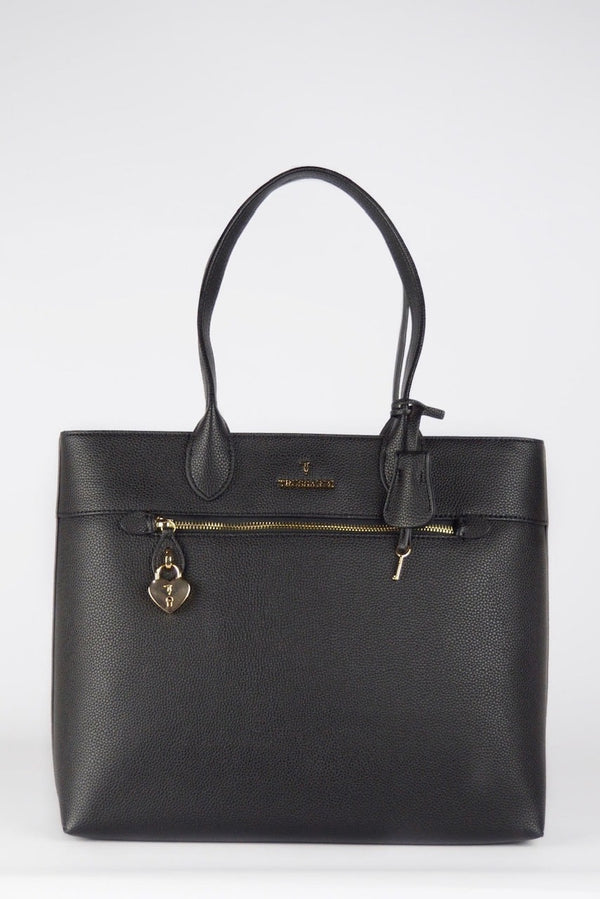 Trussardi Shopper con tasca frontale colore nero