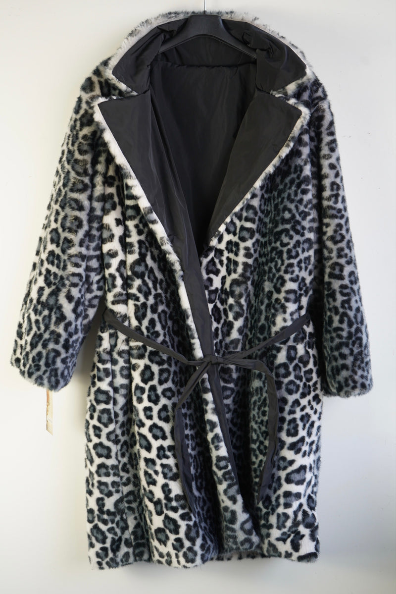 Trench animalier reversibile