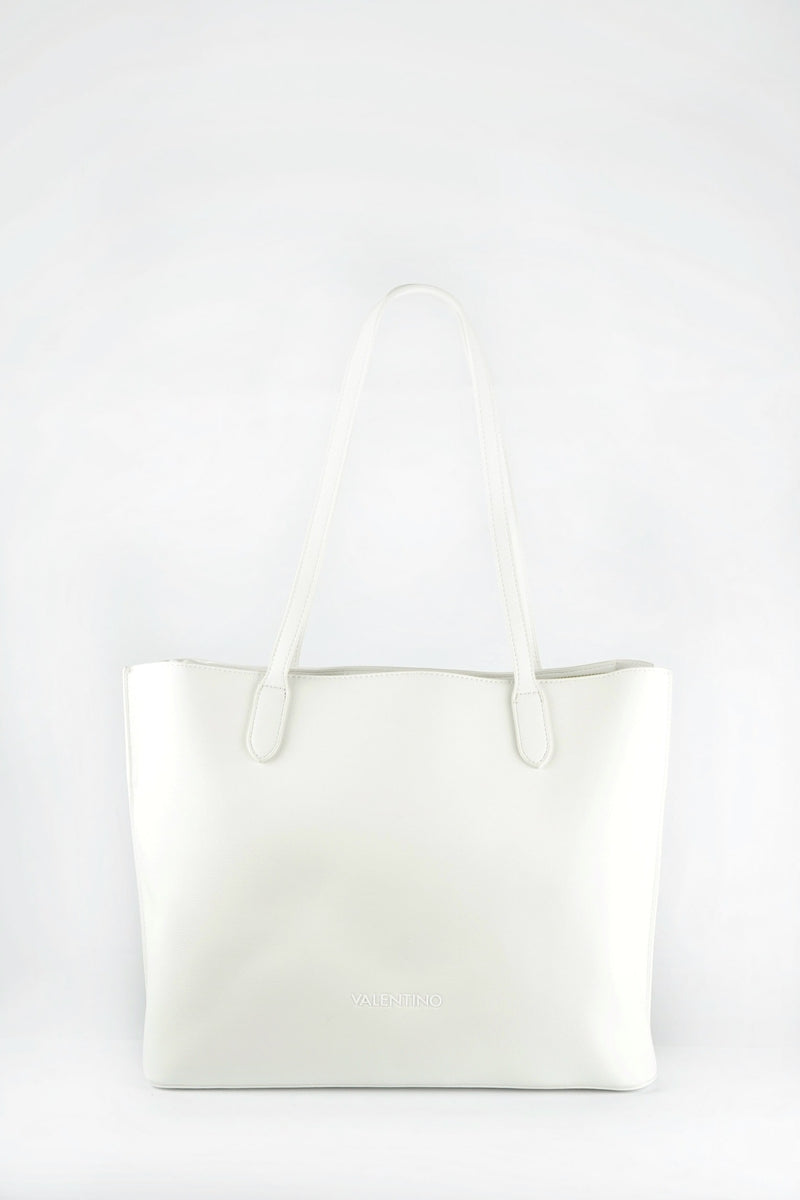 Mario Valentino Shopping Bag Basmati vista frontale variante colore bianco